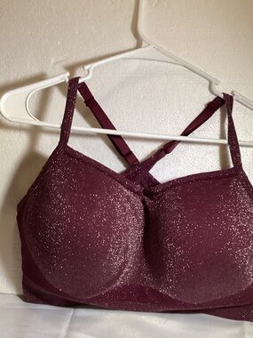 PINK Victoria's Secret Sparkle Wine Seamless Bralette